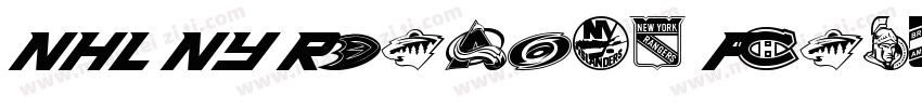 NHL NY Rangers Font字体转换